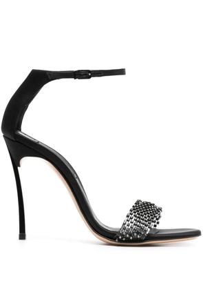 Casadei 100mm Blade Twenties satin pumps - Black