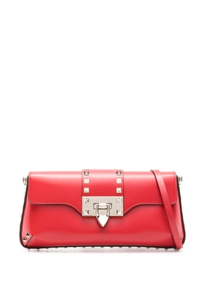 Valentino Garavani Rockstud leather shoulder bag - Red