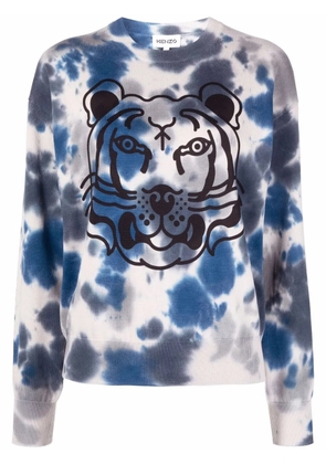 Kenzo K-Tiger tie-dye sweatshirt - Blue