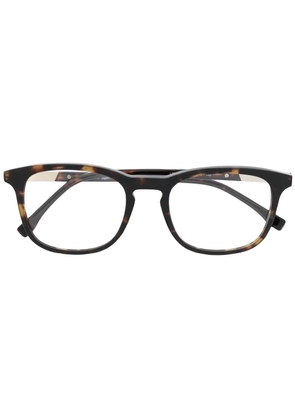 Lacoste square-frame tortoiseshell glasses - Brown
