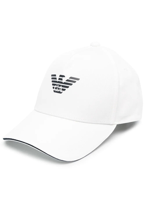 Emporio Armani logo-embroidered baseball cap - White