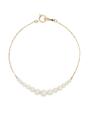 Mizuki 14kt yellow gold Akoya pearl bracelet