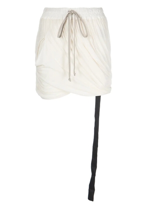 Rick Owens DRKSHDW drawstring-fastening shorts - White