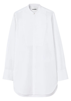 Jil Sander collarless cotton shirt - White