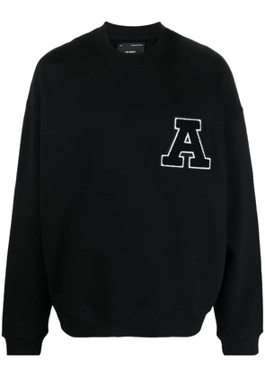 Axel Arigato logo-patch organic cotton sweatshirt - Black