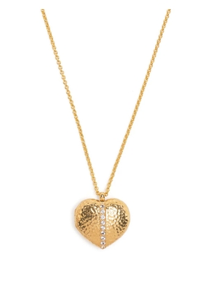 DOWER AND HALL Heart Lumiere pendant necklace - Gold