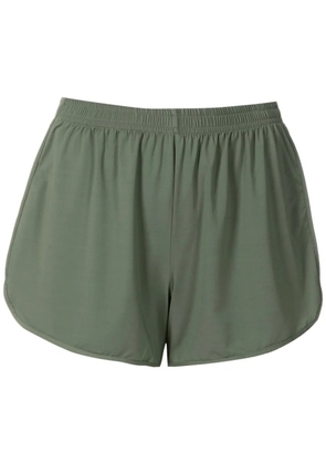 Lygia & Nanny Lee elasticated-waist mini shorts - Green