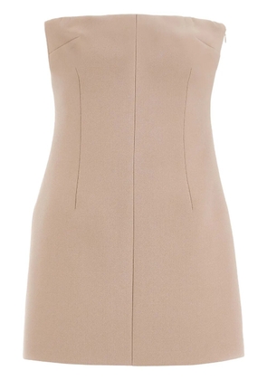 Ferragamo bustier mini dress - Neutrals