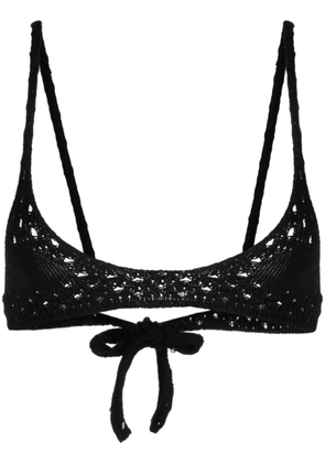 Cashmere In Love Hanalei crochet-knit bralette - Black