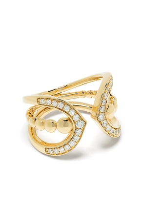 Sara Weinstock 18kt yellow gold Lucia diamond claw ring