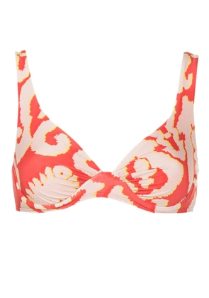 Lenny Niemeyer graphic-print bikini top - Red