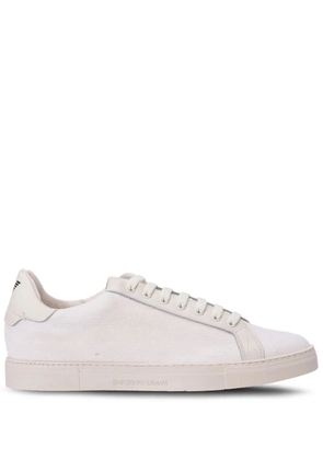 Emporio Armani logo-print low-top sneakers - White