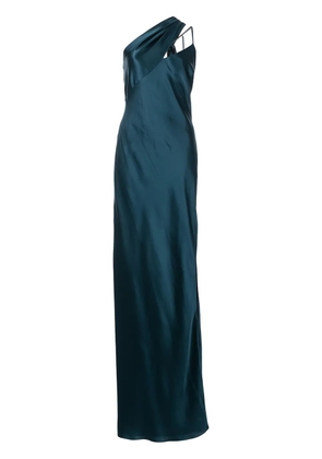 Michelle Mason tie-detail silk gown - Green