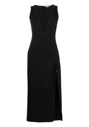Roberto Cavalli V-neck side-slit dress - Black