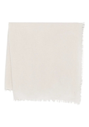 Liska frayed-edge cashmere scarf - Neutrals