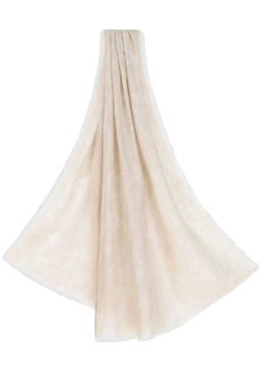 ETRO paisley-motif wool-blend scarf - Neutrals