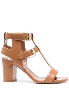 Laurence Dacade 850mm heeled T-bar sandals - Brown
