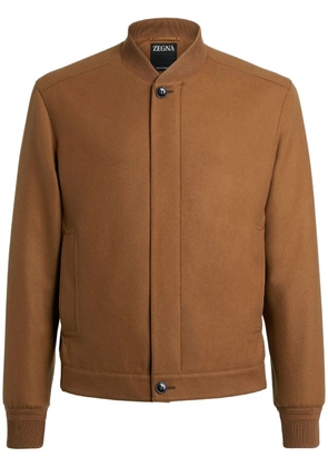 Zegna Elements Oasi cashmere bomber jacket - Brown
