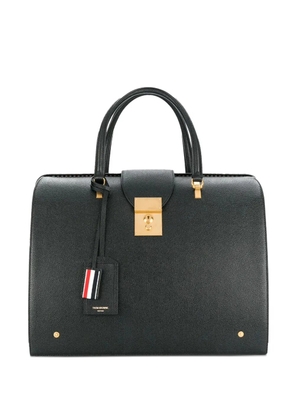 Thom Browne Mr. Thom pebbled-leather holdall - Black