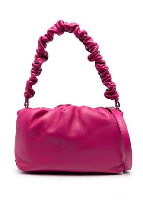 Zanellato ruched-handle leather shoulder bag - Pink