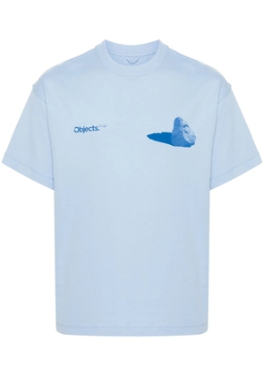 OBJECTS IV LIFE Boulder-print cotton T-shirt - Blue