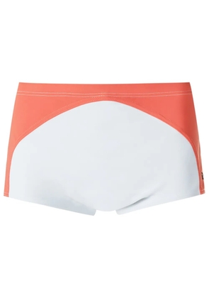 Amir Slama panelled low-rise trunks - White