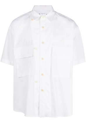 sacai flap-pockets short-sleeved shirt - White