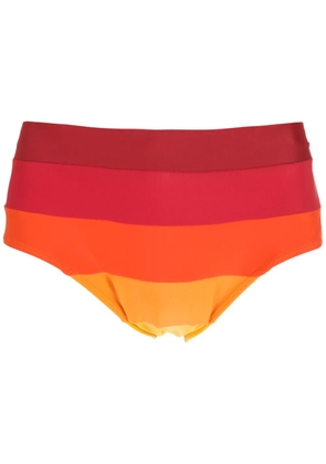 Amir Slama Panelled gradient swimming trunks - Orange