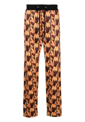 Roberto Cavalli printed track pants - Red