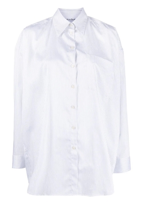 Acne Studios striped pocket shirt - White