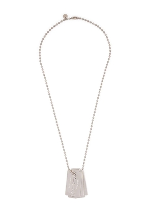 Undercover logo-charm necklace - Silver