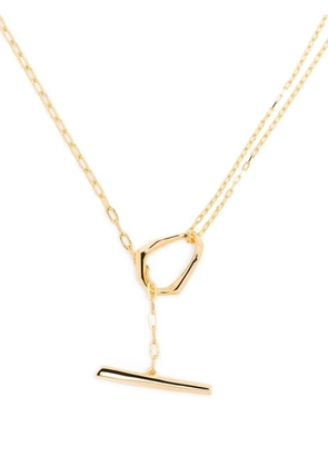 Dinny Hall Thalassa medium T-bar necklace - Gold
