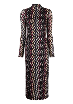 Missoni zigzag-pattern maxi dress - Black