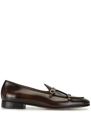 Edhen Milano Brera double-strap loafers - Brown