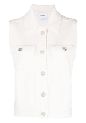 Barrie knitted sleeveless jacket - Neutrals