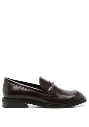 Sarah Chofakian Eliza leather loafers - Brown