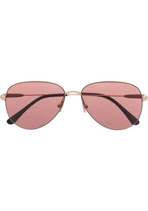 TOM FORD Eyewear pilot frame sunglasses - Gold