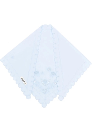 Gunia Project broderie-anglaise cotton scarf - Blue