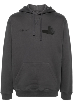 OBJECTS IV LIFE Boulder-print cotton hoodie - Grey