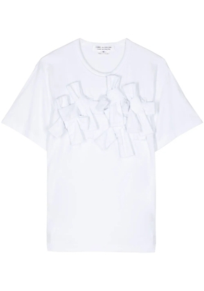 Comme Des Garçons Comme Des Garçons tie-detail jersey T-shirt - White