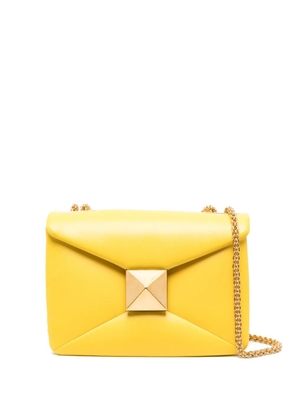 Valentino Garavani One Stud leather crossbody bag - Yellow
