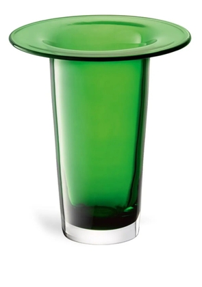 LSA International Victoria glass vase (26cm x 25cm) - Green