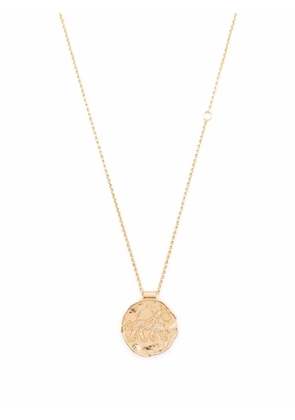 Maje Zodiac medal necklace - Gold