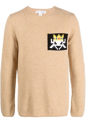 Comme Des Garçons Shirt graphic-print sweatshirt - Neutrals