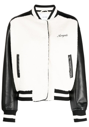 Axel Arigato Saul faux-shearling bomber jacket - White