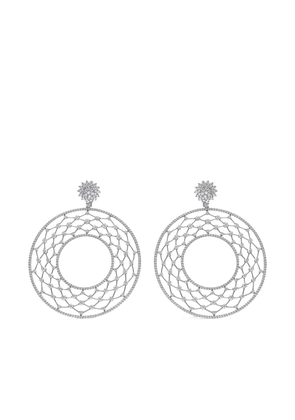 LEO PIZZO 18K white gold Merletti diamond earrings - Silver