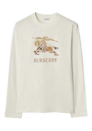 Burberry Equestrian Knight Design cotton T-shirt - Neutrals