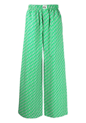 Natasha Zinko Bunny printed pyjama pants - Green