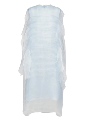 Prada technical voile dress - Blue