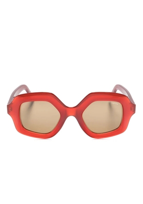 Lapima Cecilia oversized-frame sunglasses - Red